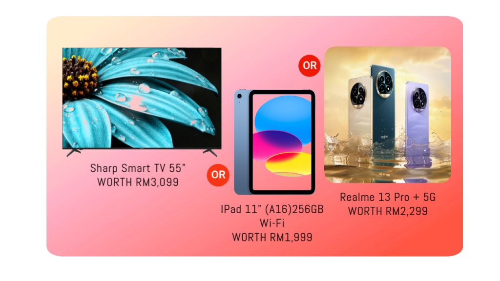 Switch to Unifi 500mbps and get free TV or iPad or Realme 13 Pro